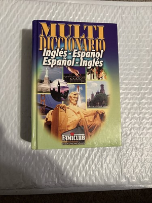 #ad Multi Diccionario Ingles To Espanol Espanol To Ingles Spanish To English Hc $19.99