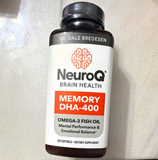 NeuroQ Memory DHA-400 400mg Omega-3 Fish Oil ...