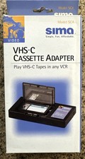 Sima VHS-C Cassette Adapter Model SCA Plays VHS-C