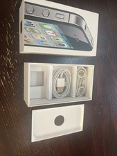 EMPTY BOX Apple iPhone 4S 64GB Black – Cable & Earphones Included – OEM