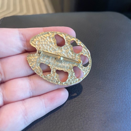 Broche paleta artista oro - Imagen 3 de 3
