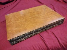 Ancien jeu de backgammon en résine maya aztèque - Très bon état - COMPLET