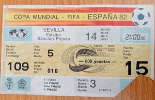 Brazil v Russia 1982 World Cup Finals Ticket @ Seville