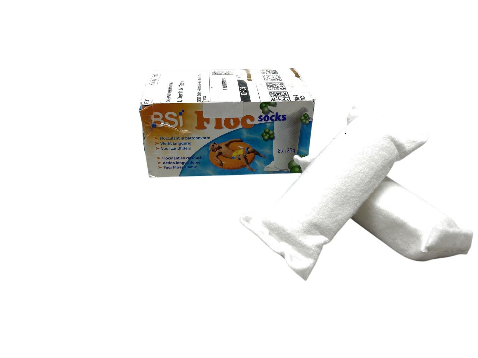Floculante para piscina Floc Socks BSI 125 g - Set 8 piezas