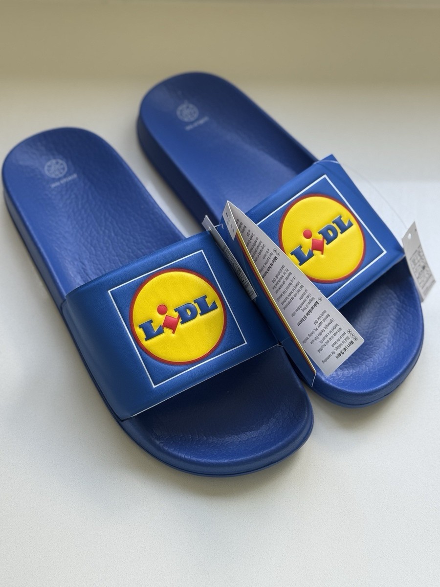 LIDL Sliders Flip Flops UK unisex festival stealth wealth summer