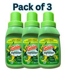 Gain Laundry Detergent Original 10 fl oz x3, HE Compatible, Fresh Scent, 6 Loads