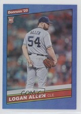 2020 Panini Donruss Retro 1986 Variations Holo Blue Logan Allen #243 n1u