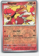 Magmar Reverse Holofoil Common SV: Scarlet & Violet 151 126/165 NM