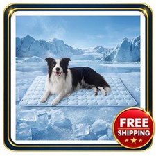 Cooling Mat for Large Dogs 41In Q-Max 0.5 Breathable Fabric Non-Slip