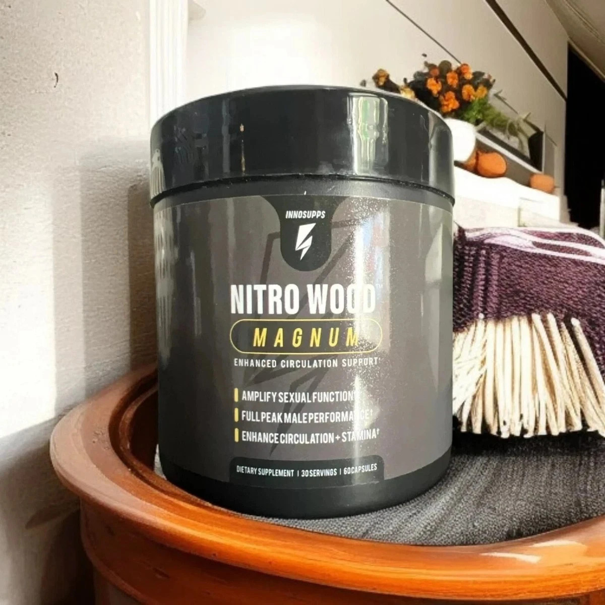 Nitro Wood MAGNUM InnoSupps #Enhance Male Sexual Stamina Performance - 60 CAP
