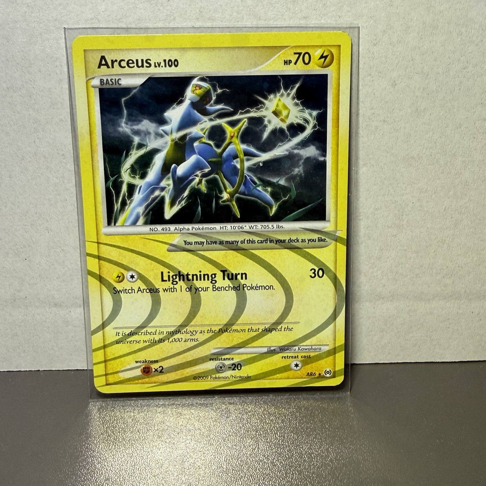 Pokemon TCG Arceus AR6 Holo Platinum Series Arceus Set 2009 LP