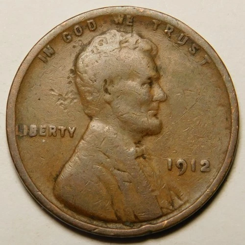 1912 P Lincoln Wheat Cent Penny VG-Details  "Actual Coin Pictured"