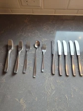 WMF Cromargan LINE Stainless Flatware 18 pcs Ice Tea Zwilling Germany Vtg LOT