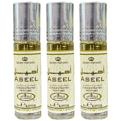 3 Pack - Al Rehab Roll On 6mL Each Perfume Oil Concentrated | ASEEL