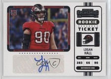 2022 Panini Contenders Rookie Ticket Variation Logan Hall #162 Auto 5i2