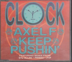 Clock Axel F CD UK MCA 1995 radio short stab b/w primax mix, clock n-r-g mix and
