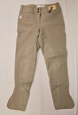 NEW The Tailored Sportsman Trophy Hunter Full Seat Low Rise Breeches,Tan- 24R