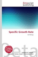 Lambert M. Surhone (U. A.) | Specific Growth Rate | Taschenbuch | Englisch