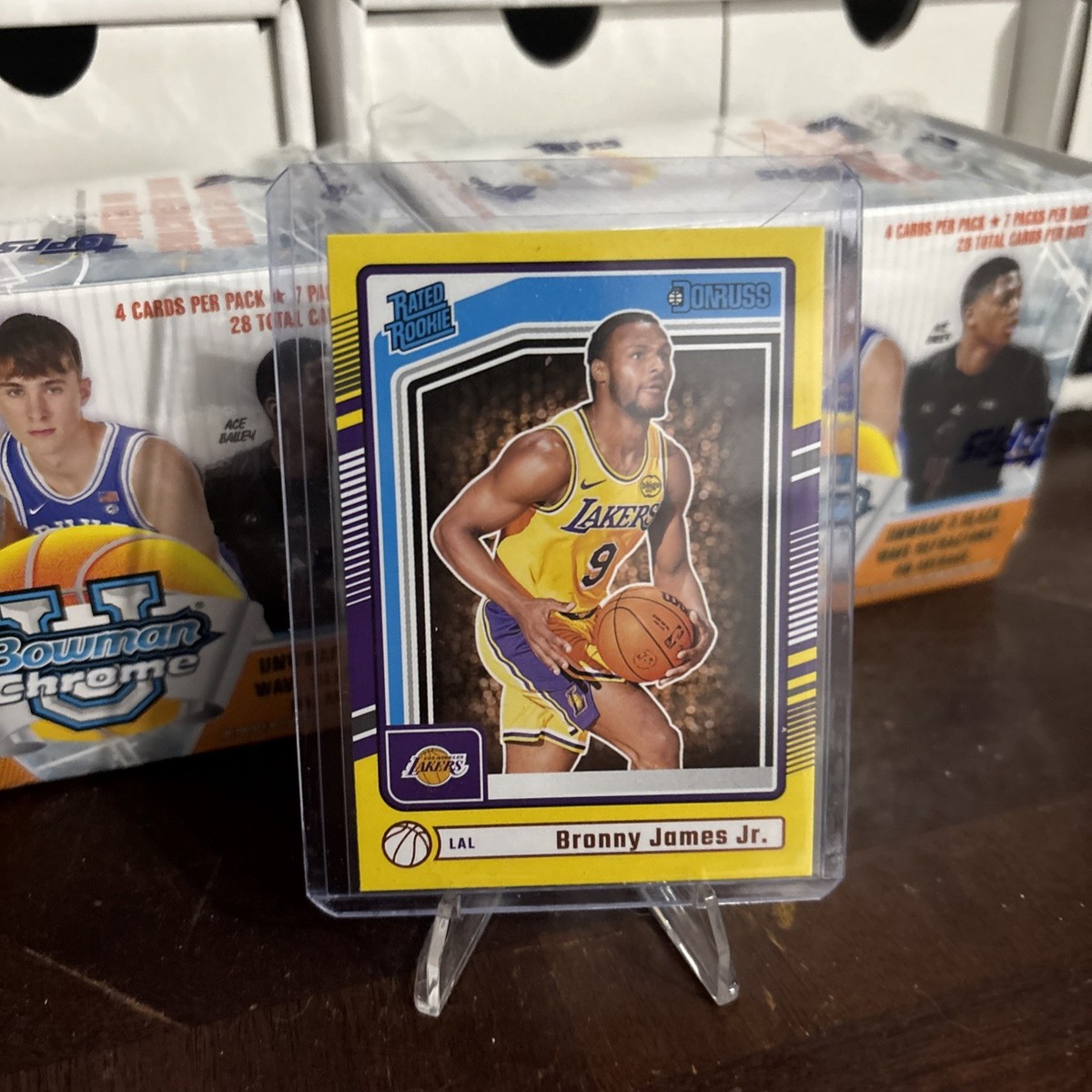 24-25 donruss basketball Bronny James Rated Rookie Yellow | eBay