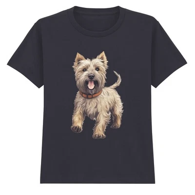 T-shirt mignon Terrier Dog Dogs Animaux Enfants Chiot Joué - Photo 1/4