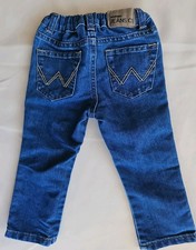 Wrangler Jeans Co. Blue Denim Jeans In Size 2T With Adjustable Waistband