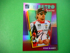 Ryan Blaney signed 2020 DONRUSS #12 Ford RETRO SERIES Nascar Card B8 SER# /199