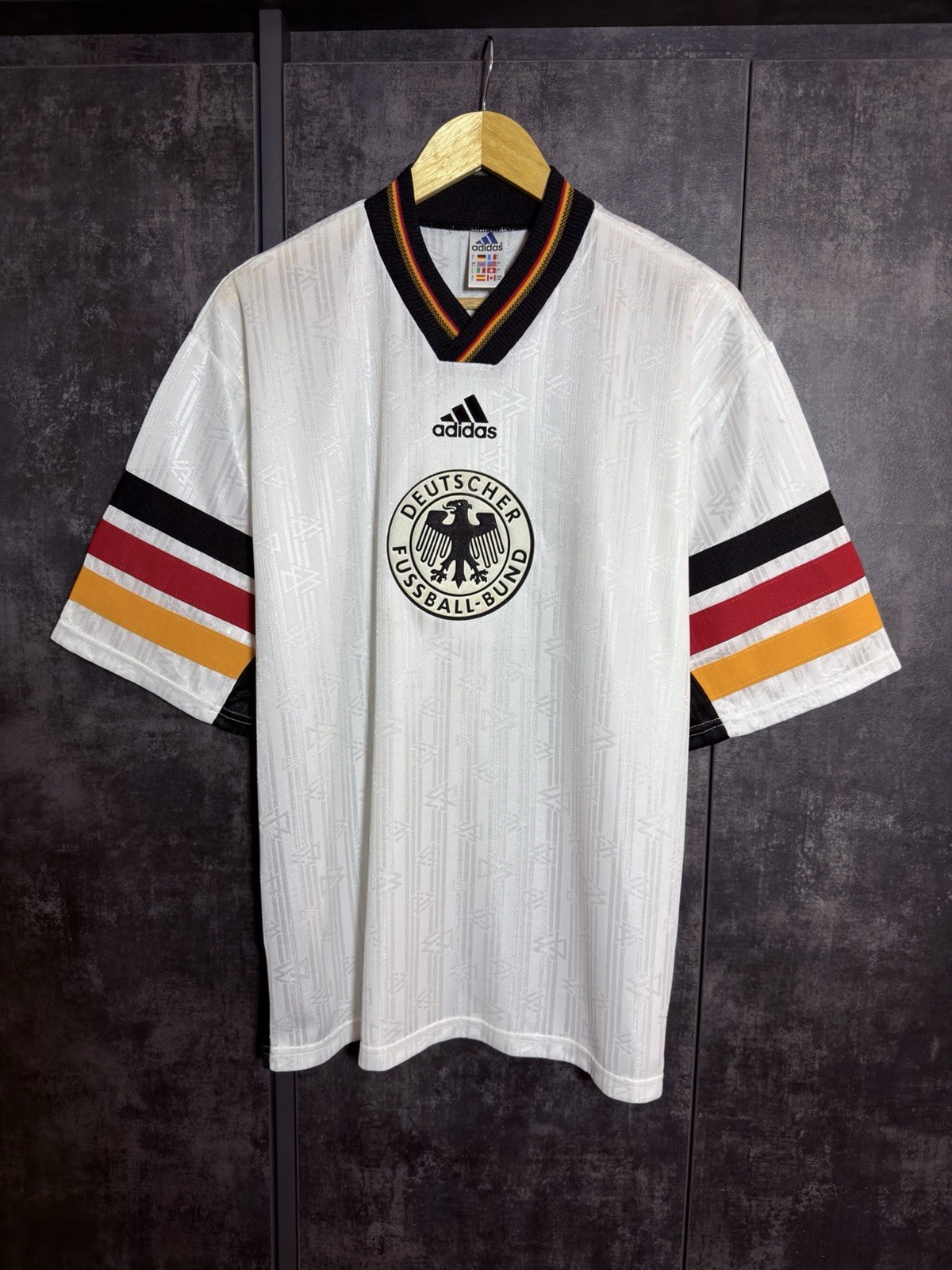 Vintage 1998 Germany Soccer Football Jersey Training Blokecore Rare Size L