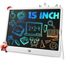 15" LCD Writing Tablet Whiteboard Style, Large Reusable Writing Pad for Kids ...