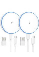MagSafe Charger 2 Pack 15W Magnetic Wireless Charger Fast Charging Pad Compatibl