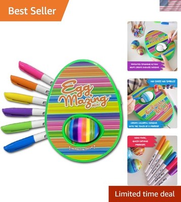 EggMazing Easter Egg Mini Decorator Kit Arts and Crafts Set - Includes Egg De...