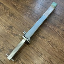 Folding Down Drive Way Post Bollard TF156 Silver— Cement Into Ground