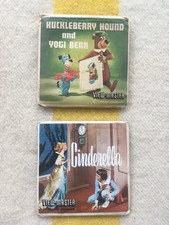 Vintage 50s 60s View Master Huckleberry Hound Yogi Bear Cinderella lot Reels