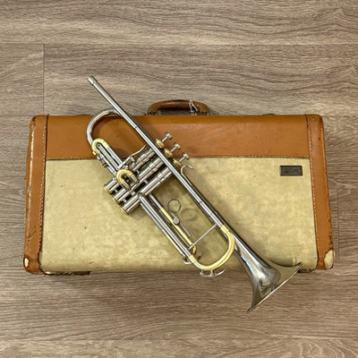 Conn CONNSTELLATION 28A Long Cornet 5 1/8  Bell 0.438 Small Bore OG Case Mpc Inc