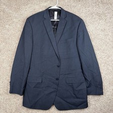 Calvin Klein Navy Blue 2 Button Mens Suit Blazer Sport Coat
