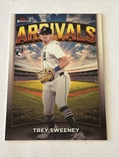 2025 Topps Finest Trey Sweeney RC Arrivals Insert #A-27 Rookie Tigers