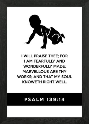 Psalm 139 14 Gerahmtes Wandbild Poster Leinwanddruck Bild