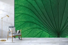 3D Green Plants Leaves Close-up Wall Murals Wallpaper Murals Wall Sticker
