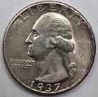*SILVER* 1937  Washington Quarter -《Great Way To Buy Silver!!》