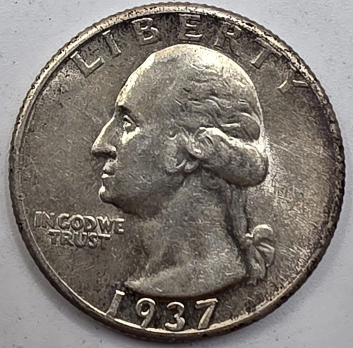 *SILVER* 1937  Washington Quarter -《Great Way To Buy Silver!!》