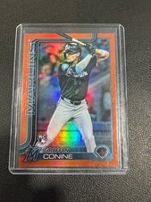 2025 Topps Griffin Conine Orange Foil Rookie Card #447 - Limited 09/25. rookie card picture
