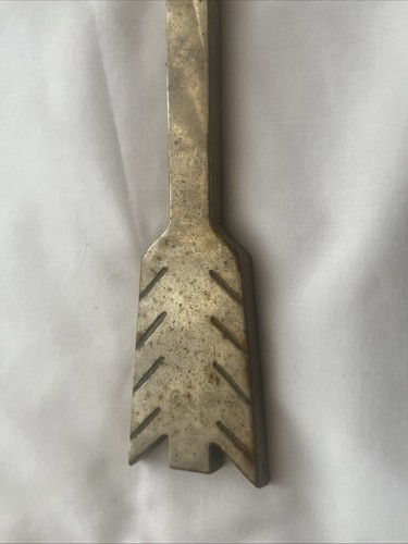 Vtg Weathervane Arrow Only Heavy, Steel? Metal Silver 17-1/4” As Is Modernist - Picture 13 of 23
