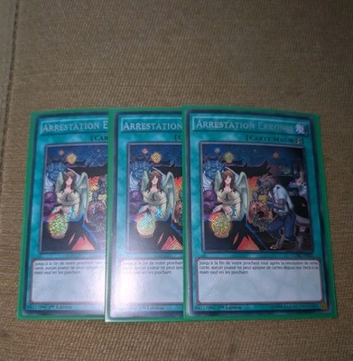 Yugioh Secret 1st - NM/Mint Mistaken Arrest French - CORE-EN065 Pack Fresh