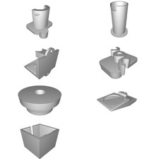 Kit Estrusore Pasta per Stampante 3D Delta Rostock Mini Cioccolato Argilla