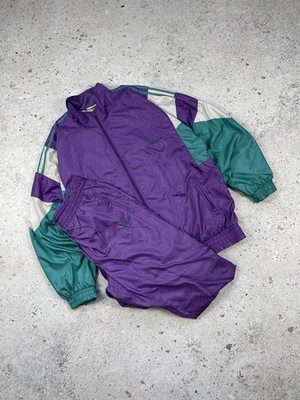 Vintage 90s Adidas Nylon Tracksuit Jacket and Pants Sportswear