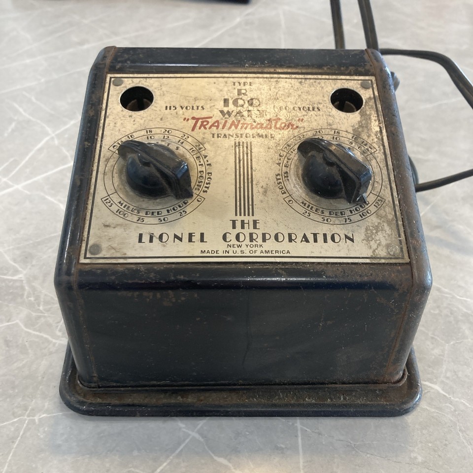 Lionel Type R 100 Watt Trainmaster Transformer Untested | eBay