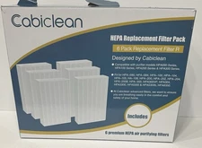 Cabiclean HEPA Replacement Filter Pack - 6 Type R Filters, NEW *Ships Free*