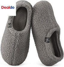 Women'S Fuzzy Curly Fur Memory Foam Loafer Slippers with Polar Fleece Lining