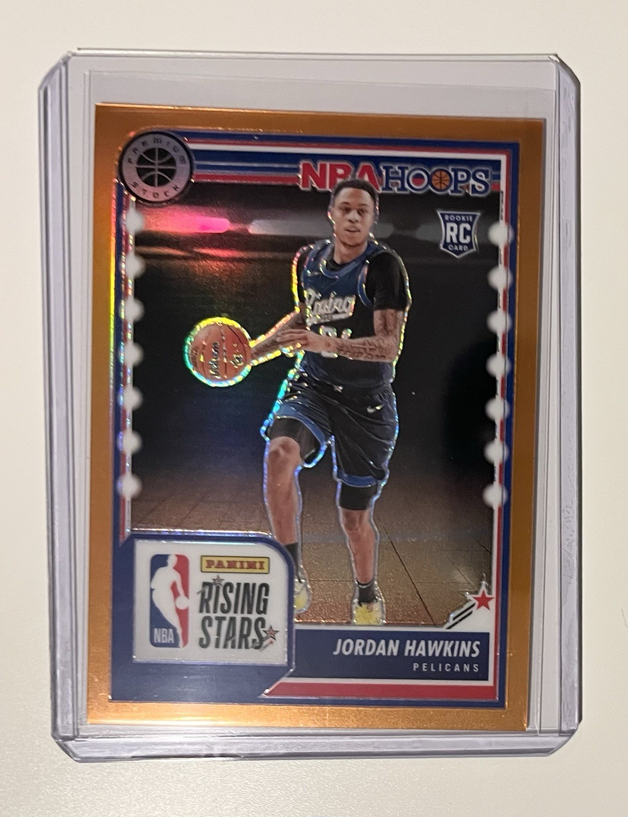 2023-24 Hoops Premium #288 Jordan Hawkins Orange Prizm RC Rising Stars /299