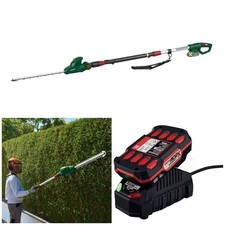 Tagliasiepi estensibile senza fili Parkside 20V, bianco batteria e caricatore ✅🇩🇪