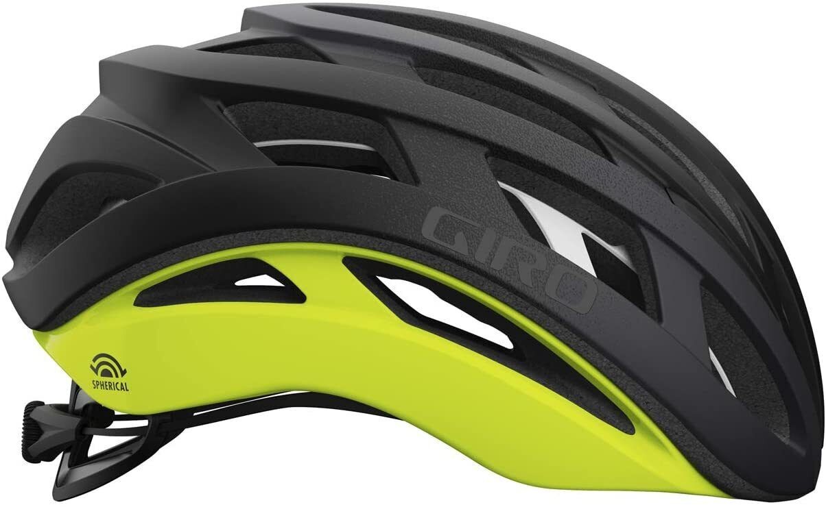 Casco de bicicleta esférico Giro Helios talla S - negro mate/amarillo - 7129143
